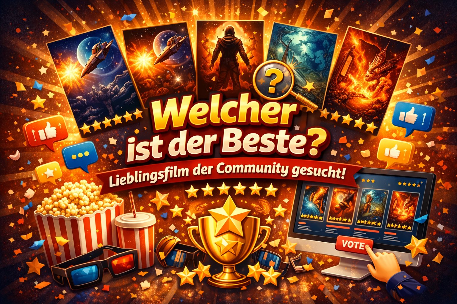 Es geht endlich los! Heute starte die neue Filmbewertungsseite